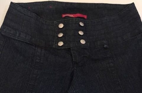 Younique womans size 11 designer jeans, Classic,  Cotton Blend ,Boot Cut