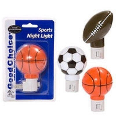 Good Choice Sports-themed Nidght Lights 4  All rooms, Multi-Color