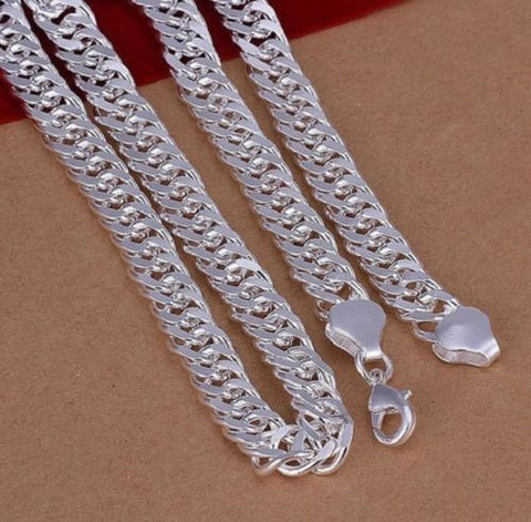 Beauty, Cr20" .925 Silver Beautiful Necklace Sterling Silver Jewelry Curb Chain