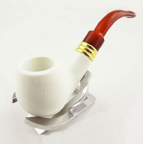 Classic White Durable Tobacco Cigars Cigarette Pipes Smoking Pipe Pouch