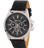 Mens Luxury Wrist Watches Faux Leather Analog Watch