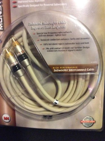 1-pc Monster Cable 126005 MB300 SW-12 MonsterBass 300 Subwoofer Interconnect