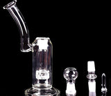 clear glass bong birdcage perc glass water pipe thick glass smoking pipes Hookahs percolators Comes With Herb Bowl Head!
