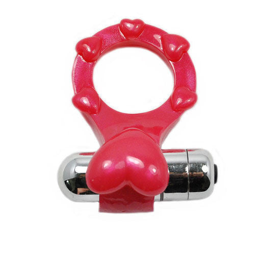 1-Red Zoo Park Blood Heart Vibrating Cock Ring