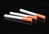 2- Funny metal pipe creative real cigarette spring tobacco smoking Pipe portable weed Herb pipes smoke