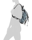 Gina Concepts Snake Backpack 12.5", Teal , Extra Large, Snakeskin