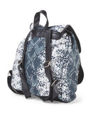 Gina Concepts Snake Backpack 12.5", Teal , Extra Large, Snakeskin