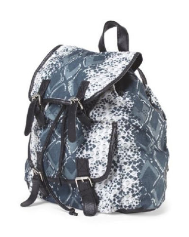 Gina Concepts Snake Backpack 12.5", Teal , Extra Large, Snakeskin