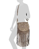 Imoshion Viola Sueded Cross body Bag 49.5", Faux leather, Large, coffee