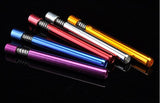 1-pcs- Spring style cigarette portable smoking pipes metal tobacco weed pipe
