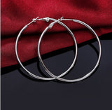 1-pcs Women lady girl silver plated earrings high quality fashion classic jewelry antiallergic AE580