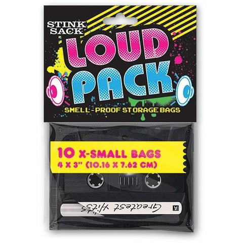 10pc - Stink Sack™ Loud Pack Smell-Proof Storage Bags - X-Small