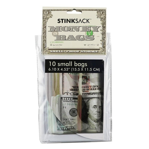 10pc - Stink Sack™ Money Bags Smell-Proof Storage Bags - Small