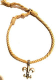 Rope Style Chain Tan Millie Evil Pendant Handmade, Fabric, Mixed Themes, No Sto