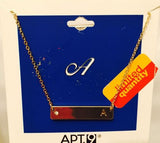 APT.9 Woman's Gold Plated Designer Name Tag