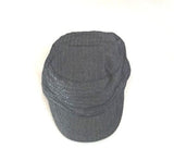 One Size Talla Unica Denim Cadet Grey Cap Top Hat, Gray