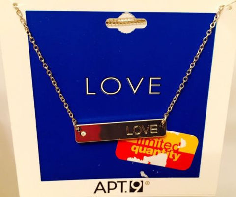 APT.9 Women's Designer Silver Plated Love Pendant