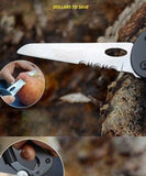 Survival Camping Hiking 5 - 1 Aluminum Climbing Carabiner Hook Gear Multi Tool