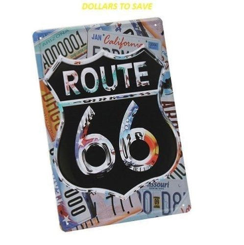 Vintage Route 66 Middleton Sign ChIc Pub Bar Tavern Garage Retro