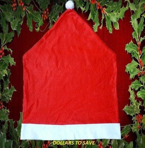 Red Hat Chair Covers Christmas Decorations Dinner Decoration Chair Set
