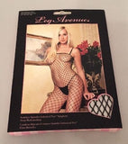Leg Avenue Black, Body Stockings, Lycra/Spandex, One / Size Fits All