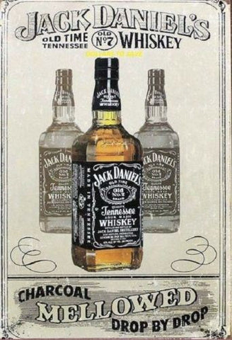 Jack Daniels Old Number Seven Painting 10 Sign Bar Pub Home Wall Decor Retro