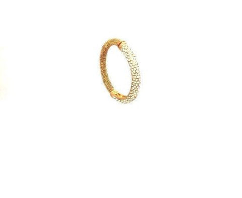 Costume Jewelry Gold Plated Woman's Tennis Bracelet