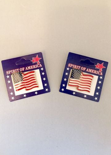 2- Spirit Of America Flag Pin