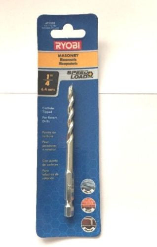 Ryobi 1/4" Carbide Masonary Drill bit