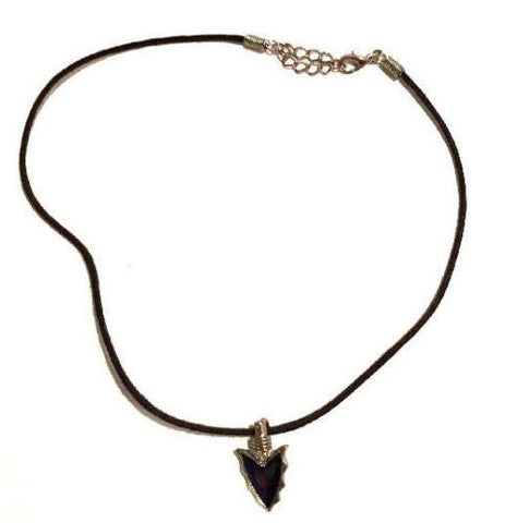 Black Rope Style Chain Arrowhead Pendant Handmade, Mixed Themes, No Stone