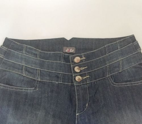 Woman's dots Designer Jeans 9/10, Boot Cut, Cotton  Blend