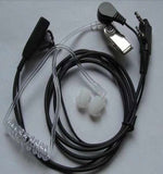 2 Pin Headset Mic Covert  Acoustic Tube Earpiece For Radio Security