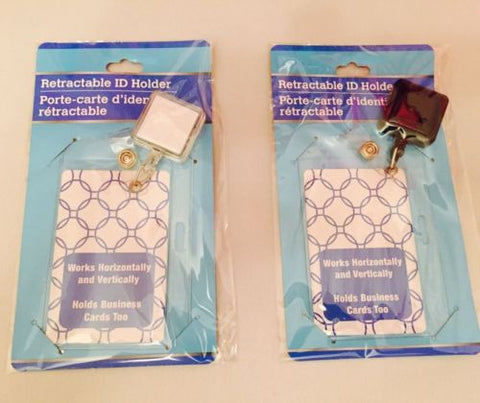 Retractable Id Holders Good Also For Business Cards