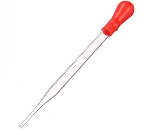 1-pcs  3ml Clear Glass Experiment Medical Pipette With Red Rubber Cap Dropper Transfer Pipette Laboratory Supplies
