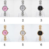 Women's Dress Watch Luxury Gold Bracelet Daisies Flowers Rhinestone Quartz Watch