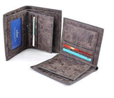 French Grey Men's Leisure Business Short Wallet Card Purse Pocket ,Composition