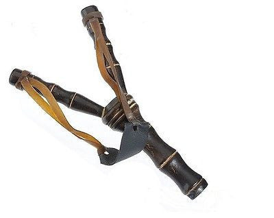 Bamboo Style Wooden Slingshot Toys Slingshot Bow Hunting