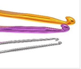 One Purple  Packet Crooked Hook Aluminum Random Color And Silver Tone