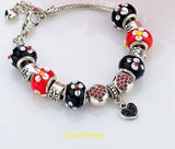 925 Silver Beads Chom Bracelet And Bangle Women Trendy Jewelry