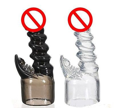 clear/black Silicone Vibrator G Spot Clitoral Stimulating Dildo Massager Sex Toy