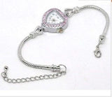One Piece Pink Rhinestone Watch Bracelet 20 Cm