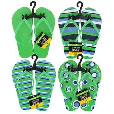 Muli icoloredFlip-FlopsMulti-Color, Multi-Colored, RubberWide (C, D, W
