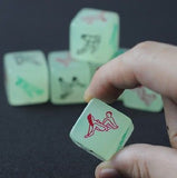 2-Glow-In-The-Dark Erotic Dice Night Lights Love Dice Of Sex Fun To