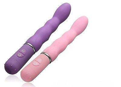 8" pink / purple Cute Silicone Personal Body g-spot Vibrator Massager
