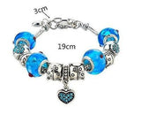 Beauty Strand Bracelet For Women Silver Plated Glass European Charm Beads