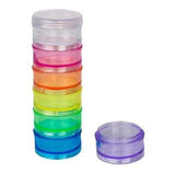 Stacking Color-coordinated 7-day Pill Reminder