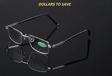 High-Quality New Fashion Old Man Reading Glasses With Case Metal Frame +1.0-+3.0