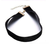 Goth Black Velvet Ribbon Choker Necklace 2-4cm, Beauty, No Stone, ribbion