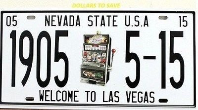 Metal License Plate Las Vegas Garage Posta Retro Crafts Tin Signs
