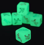 2-Glow-In-The-Dark Erotic Dice Night Lights Love Dice Of Sex Fun To